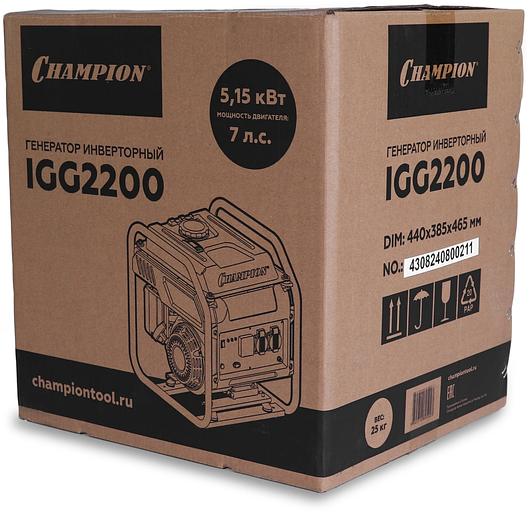 Генератор Champion IGG2200 2100кВт фото 7