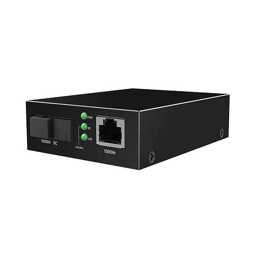 Tenda TFC300A Медиаконвертер одномодовый, RJ-45x1 Гбит/с, SCx1 Гбит/с, до 3 км фото 1
