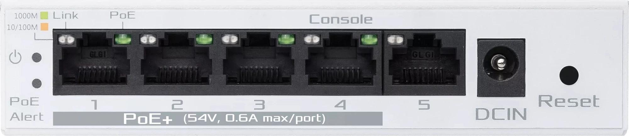 Коммутатор Asus EBP15 (L2+) 5x1Гбит/с 4PoE+ 60W управляемый фото 5