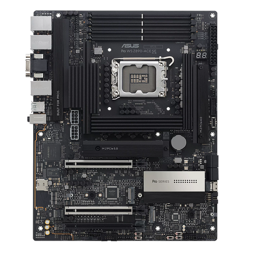 Материнская плата ASUS PRO WS Z890-ACE SE LGA1851 ATX 4хDDR5 3xPCIEx16 4xM.2 Thunderbolt USB-C HDMI 2.5GLAN 10GLAN фото 2