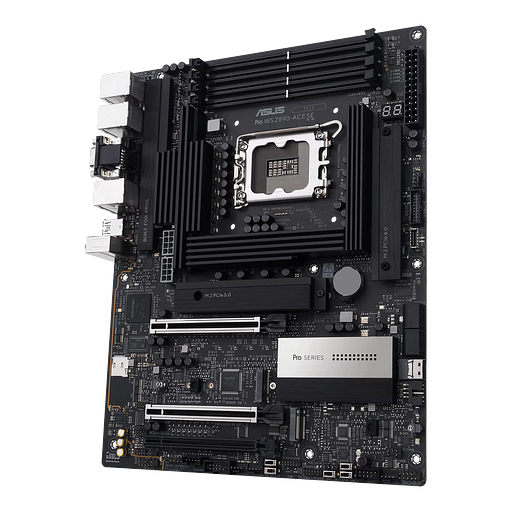 Материнская плата ASUS PRO WS Z890-ACE SE LGA1851 ATX 4хDDR5 3xPCIEx16 4xM.2 Thunderbolt USB-C HDMI 2.5GLAN 10GLAN фото 3