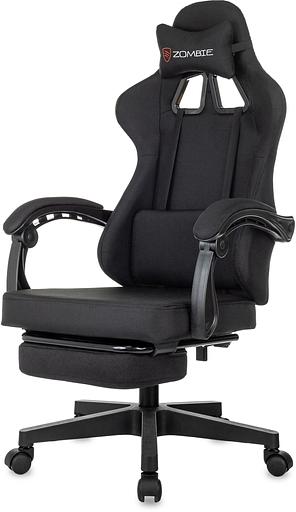Кресло игровое Zombie 3 черный Neo Black крестов. пластик подст.для ног фото 3