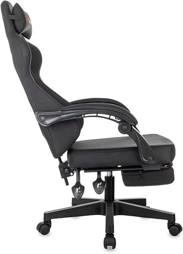 Кресло игровое Zombie 3 черный Neo Black крестов. пластик подст.для ног фото 6