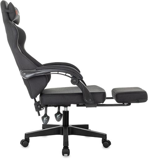 Кресло игровое Zombie 3 черный Neo Black крестов. пластик подст.для ног фото 7