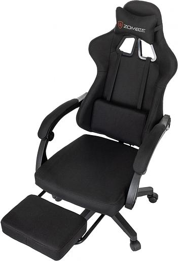 Кресло игровое Zombie 3 черный Neo Black крестов. пластик подст.для ног фото 9