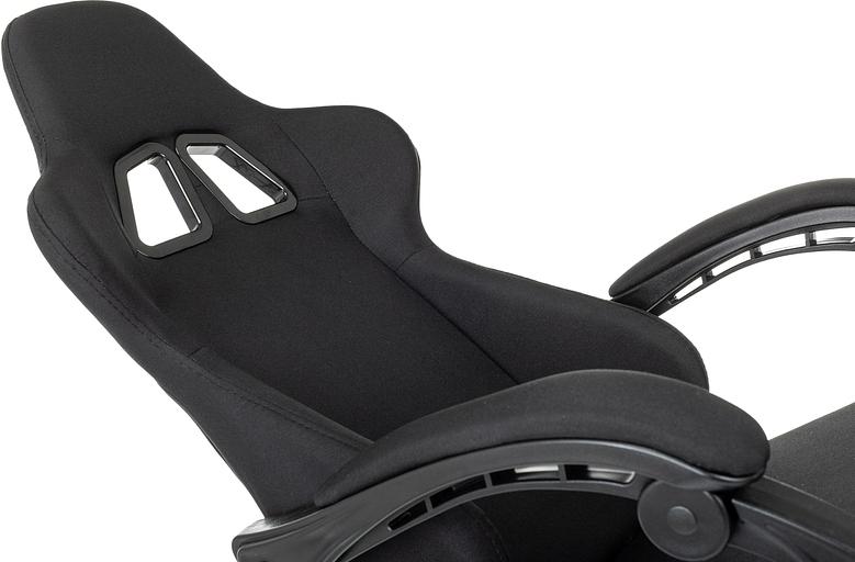 Кресло игровое Zombie 3 черный Neo Black крестов. пластик подст.для ног фото 10