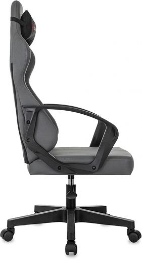 Кресло игровое Zombie 1 серый/черный крестов. пластик фото 4