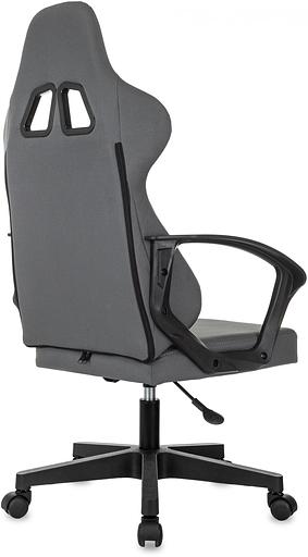 Кресло игровое Zombie 1 серый/черный крестов. пластик фото 5