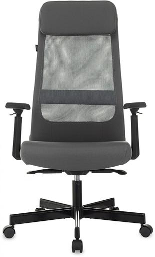 Кресло руководителя Бюрократ T-995 серый TW-04 Neo Grey сетка/ткань крестов. металл черный фото 2