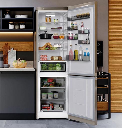 Холодильник Hotpoint HT 6200 BZ 2-хкамерн. бронзовый мат. фото 5