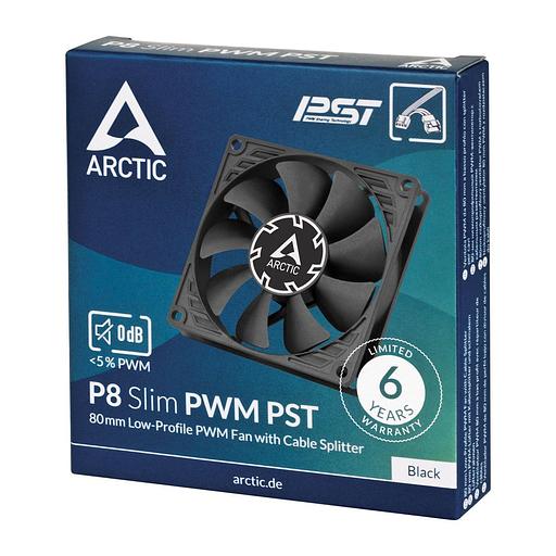 Вентилятор корпусной ARCTIC P8 SLIM PWM PST Black (ACFAN00295A) фото 6