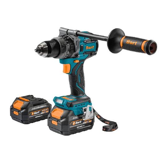 Дрель-шуруповерт аккумуляторная ударная Bort BAB-21Ix2Li-XDK (2 АКБ + ЗУ) фото 1