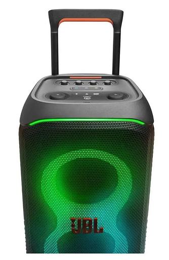 Портативная акустика JBL PartyBox Stage 320 /240 Вт/4жинамика/Bluetooth 5.3/USB/3.5 мм/влагозащита IPX4/подсветка/до 18ч.работы/черный (JBLPBSTAGE320EP) фото 4