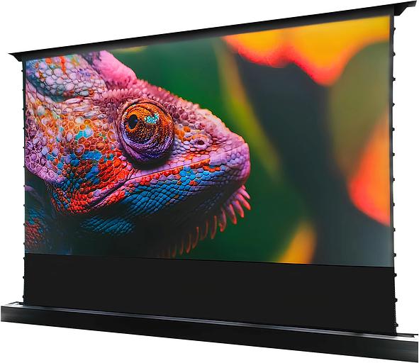 Экран Cactus 148x263см FloorRising CS-PSFRCLR-263X148 16:9 напольный рулонный черный (моторизованный привод) фото 3