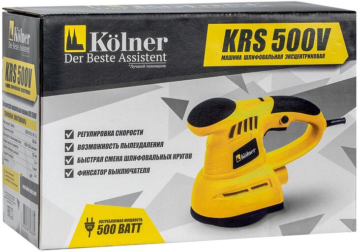 Эксцентриковая шлифмашина Kolner KRS 500V 500Вт D125мм (КН500) фото 5