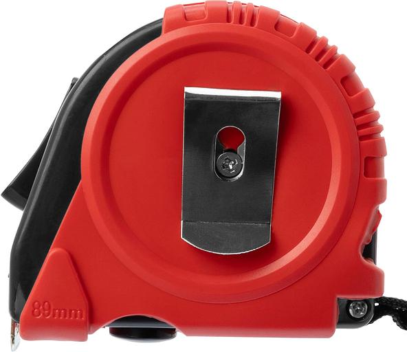 Рулетка строительная Matrix Rubber дл.полотна 7.5м изм.шкала в см зацеп простой красный/черный (31001) фото 5