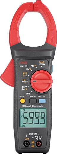 Клещи токоизмерительные RGK CM-16 цифр. измер.ток:переменный черный/красный (755122) фото 1
