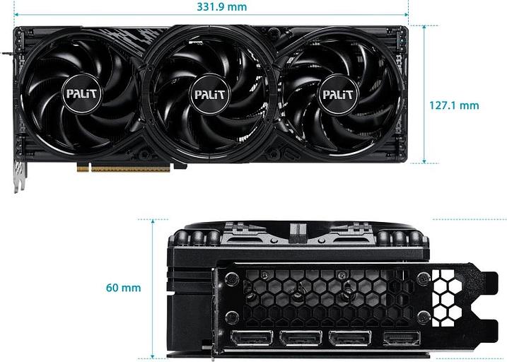 Видеокарта Palit PCI-E 5.0 RTX5070Ti GAMINGPRO OC NVIDIA GeForce RTX 5070TI 16Gb 256bit GDDR7 2295/28000 HDMIx1 DPx3 HDCP Ret фото 10