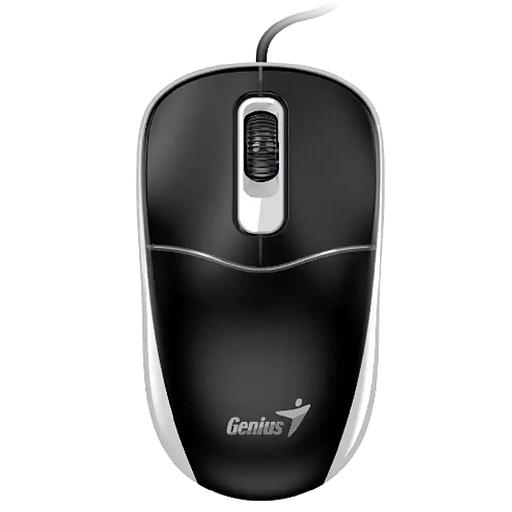 Мышь проводная Genius DX-111 /1200 dpi/оптический/3 кнопки/USB-A/кабель 1,5м/черно-серый (31010034401) фото 1