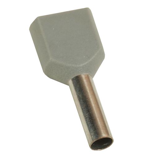 Наконечник штыревой втулочный под два провода НШвИ2 OptiKit T-Shv2-PVC- 2,5-10 (100шт) фото 1