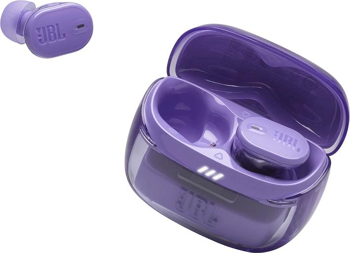 Наушники JBL, модель Tune Buds 2 Ghost фиолетовый фото 4