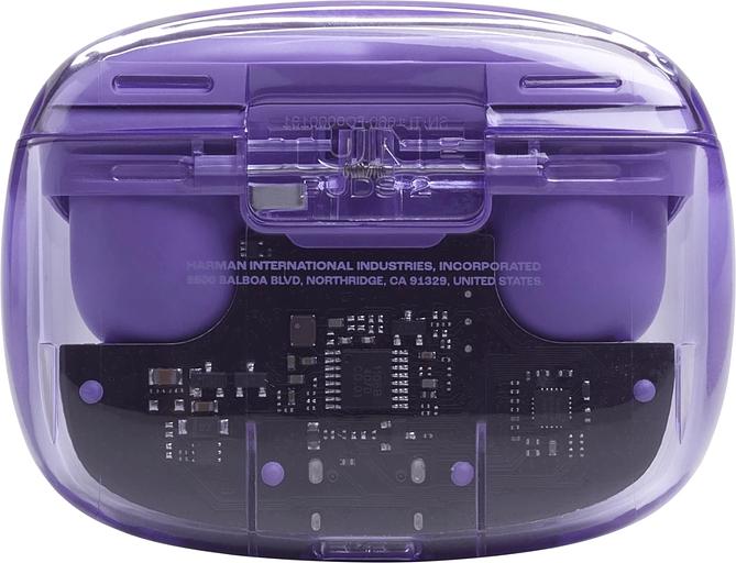 Наушники JBL, модель Tune Buds 2 Ghost фиолетовый фото 6