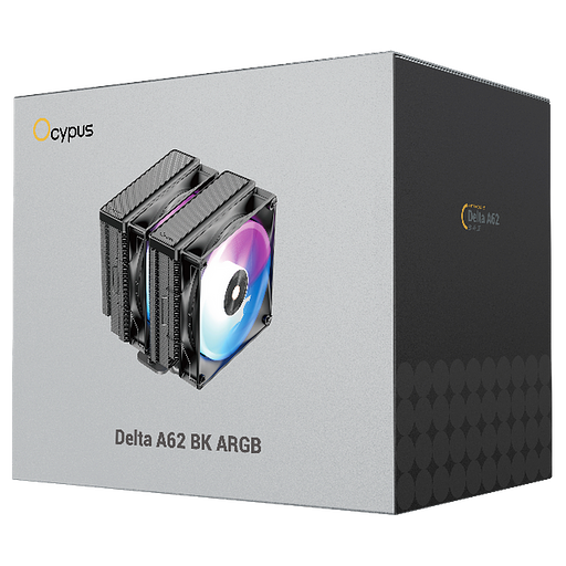 Вентилятор для процессора Cooler Ocypus Delta A62 BK ARGB Black 260W/ All Intel/ AMD AM*/ 2 fans / Screws фото 6