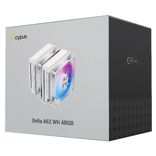 Вентилятор для процессора Cooler Ocypus Delta A62 WH ARGB White 260W/ All Intel/ AMD AM*/ 2 fans / Screws фото 5