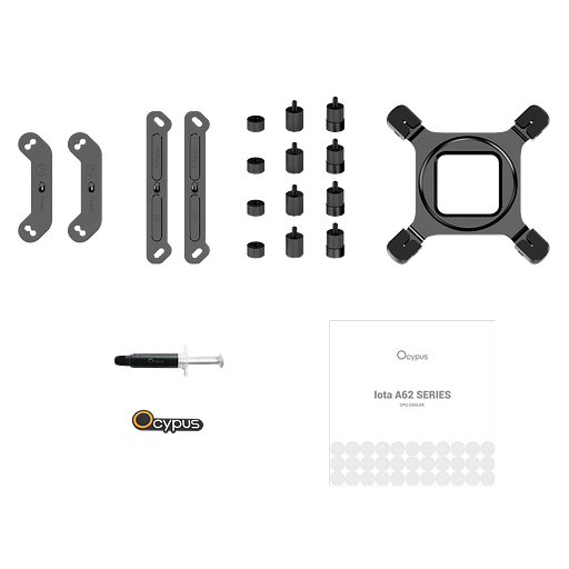 Жидкостная система охлаждения Cooler Ocypus Iota A62 WH White 260W/All Intel/ AMD AM* /Digital display/ 2 fans / Screws фото 7