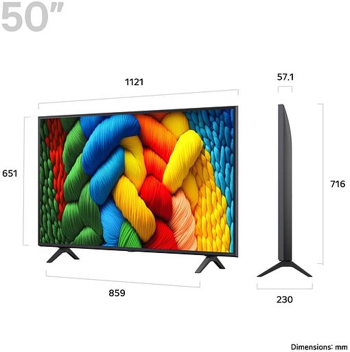 Телевизор LED LG 50" 50NANO80A6B.ARUG синяя сажа 4K Ultra HD 60Hz DVB-T DVB-T2 DVB-C DVB-S DVB-S2 USB WiFi Smart TV фото 3