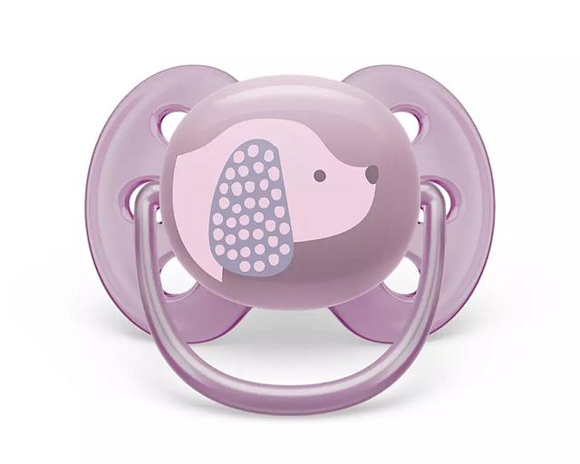Пустышка ultra soft, собачка, 6-18 мес., 1 шт. Philips Пустышка ultra soft, собачка, 6-18 мес., 1 шт. (SCF092/05) фото 1