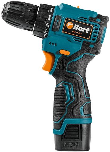 Bort ДРЕЛЬ-ШУРУПОВЕРТ АККУМУЛЯТОРНАЯ BAB-16-BLK (2 АКБ + ЗУ) [93414868] { 16.8 В, 2 Ач, Li-lon, 2 Акк } фото 2