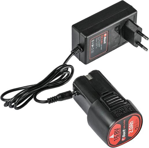 Bort ДРЕЛЬ-ШУРУПОВЕРТ АККУМУЛЯТОРНАЯ BAB-16-BLK (2 АКБ + ЗУ) [93414868] { 16.8 В, 2 Ач, Li-lon, 2 Акк } фото 8