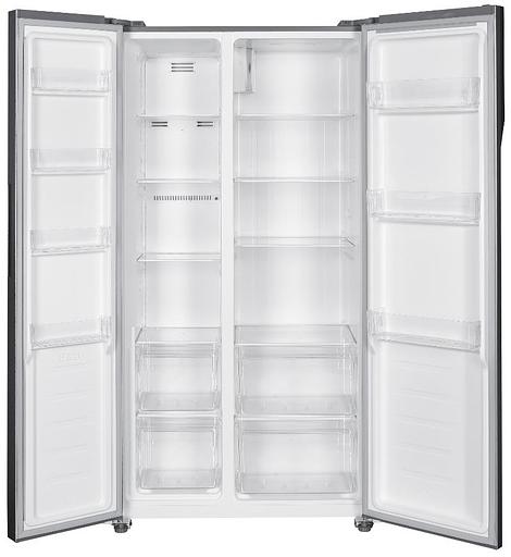 Холодильник Kraft KF-MS5701DI темно-серый двухкамерный 372/198л морозилка сбоку Side by Side фото 1