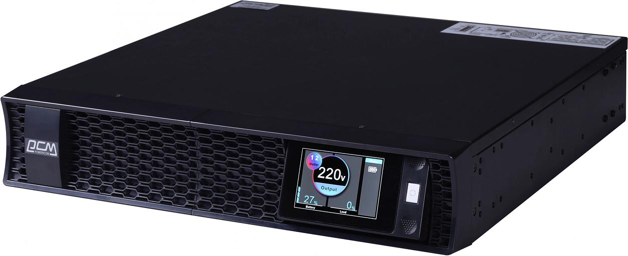 Источник бесперебойного питания Powercom Next, On-Line, 2000VA/2000W, Rack/Tower, 8*IEC320-C13 + 2*C19, LCD, Serial+USB, SmartSlot, подкл. доп. Батарей (2027228) фото 3