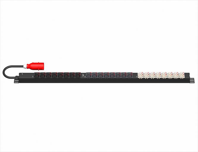 Блок распределения питания SMARTWATT PDU P-series 0U-B-3P16A-SMB-24C13-24C39-UL-3M-IEC309 фото 2