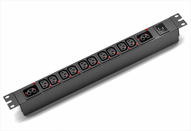 Блок распределения питания SMARTWATT PDU P-series 1U-B-1P16A-SMB-10C13-2C39-UL-2M-IEC320 фото 1