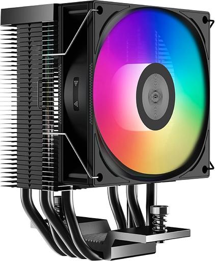 Устройство охлаждения(кулер) PcCooler R400 ARGB Soc-AM5/AM4/1200/1700/1851 черный 4-pin Al+Cu 180W Ret (R400-BKAWYX-US) фото 3