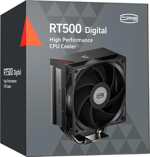 Устройство охлаждения(кулер) PcCooler RT500 Digital Soc-AM5/AM4/1200/1700/1851 черный 4-pin 32dB Al+Cu LCD 240W Ret (RT500-BKNWYL-GL) фото 8