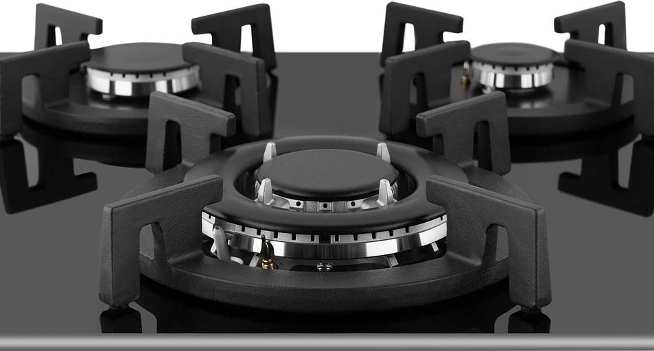 Газовая варочная поверхность Weissgauff HGG 631 BGV черный фото 4