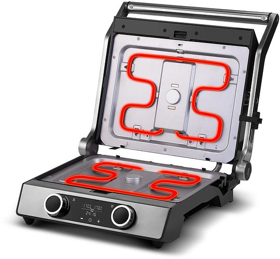 Электрогриль Galaxy Line GL2988 2200Вт серебристый фото 2