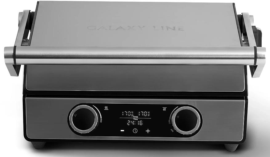 Электрогриль Galaxy Line GL2984 2200Вт серебристый фото 3