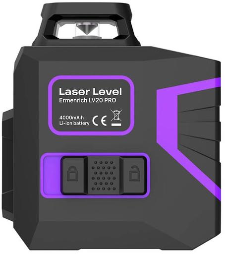 Уровень лазер. Ermenrich LV20 Pro 2кл.лаз. 550нм цв.луч. зеленый 6луч. (84654) фото 2