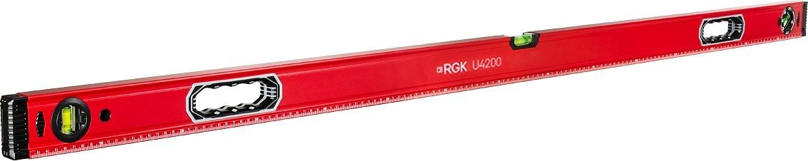 Уровень RGK U4200 пузырьковый 3глаз. магнит. (751988) фото 1