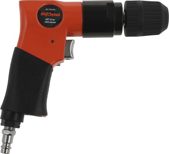 Дрель прямая Av Steel AV-701101 106л/мин патр.:быстрозажимной оранжевый/черный фото 2