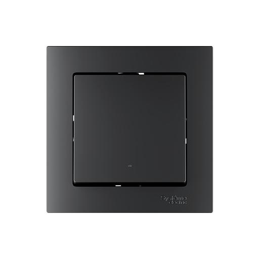 ATLASDESIGN SMART 1-кл. ВЫКЛЮЧАТЕЛЬ с подсв., Zigbee, сх.1, L+N, 10А, мех., КАРБОН фото 2