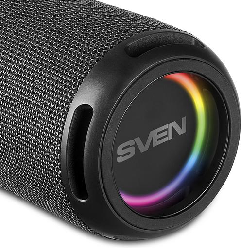 SVEN PS-150, черный (10 Вт, Waterproof (IPx4), TWS, Bluetooth, FM, USB, 1200мА*ч) фото 6