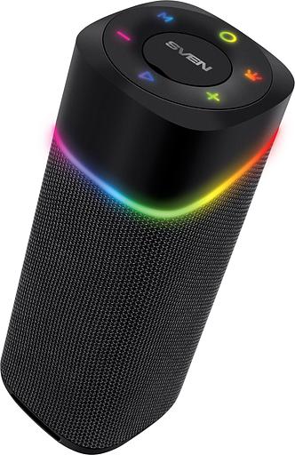 SVEN PS-155, черный (10 Вт, Waterproof (IPx4), TWS, Bluetooth, FM, USB, 1200мА*ч) фото 1