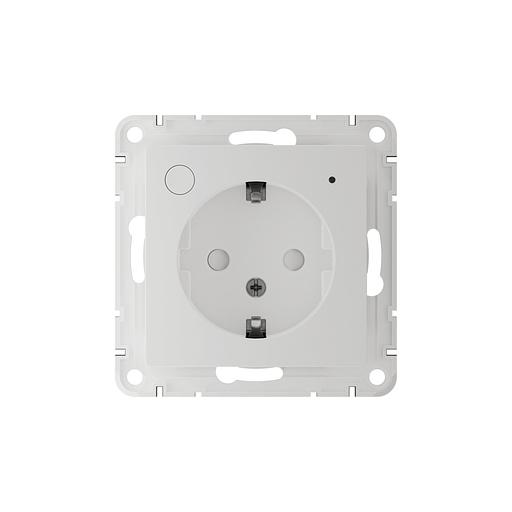 ATLASDESIGN SMART РОЗЕТКА с заземл., со шт., Zigbee, L+N, 16А, мех., БЕЛЫЙ фото 3