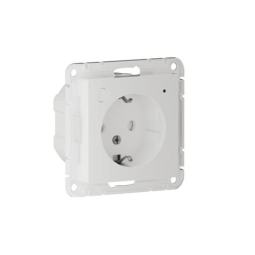 ATLASDESIGN SMART РОЗЕТКА с заземл., со шт., Zigbee, L+N, 16А, мех., БЕЛЫЙ фото 4